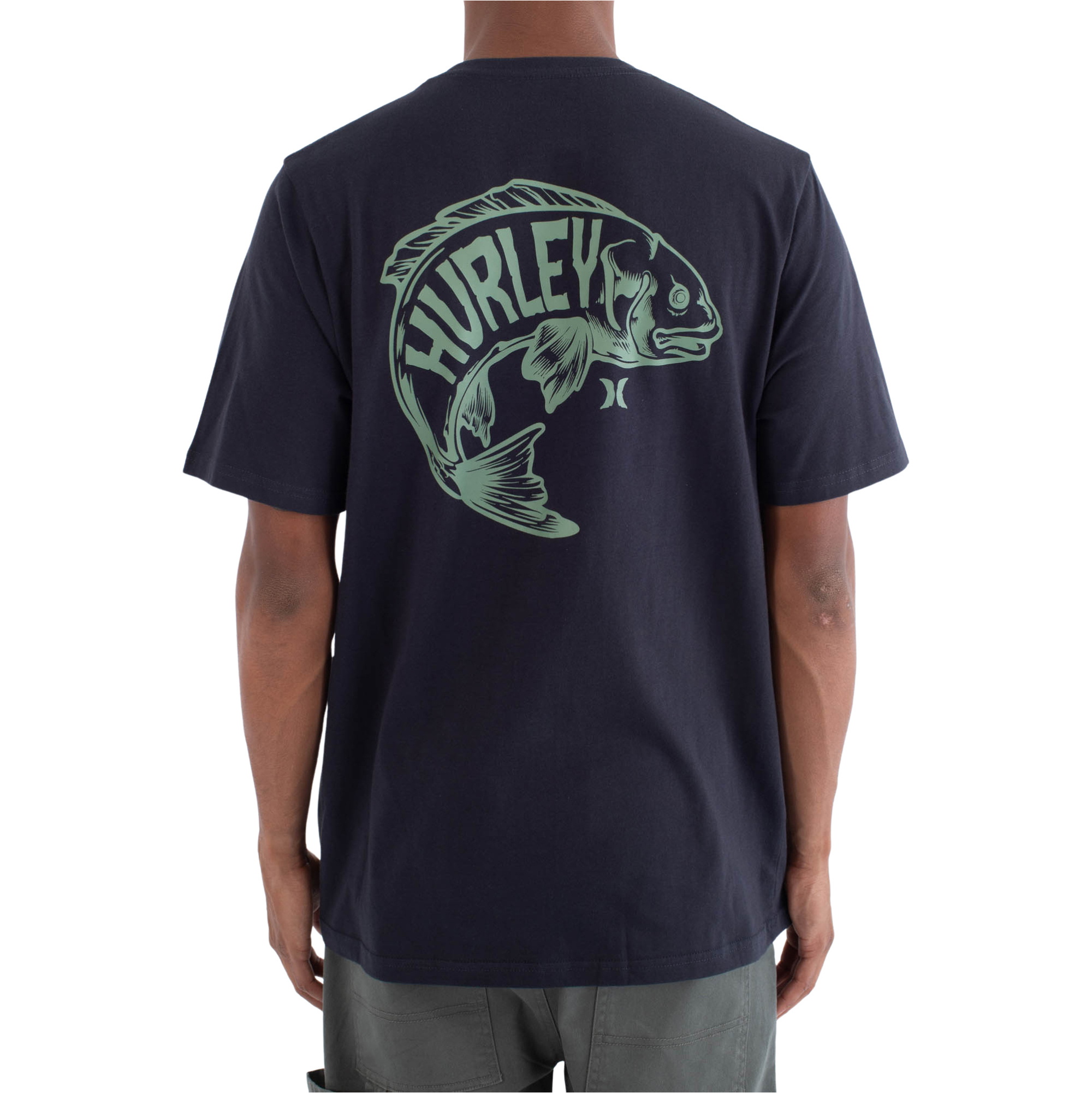 2026 Hurley Da Uomo Stampa Press Serrot Maglia Corta Manica T-Shirt MTSEUED0031 - Obsidian